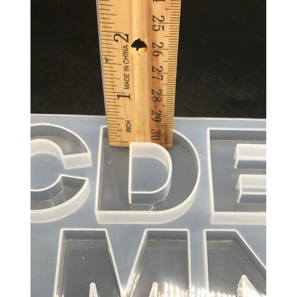 Silicone Resin Alphabet Letter and number mold key chain mold silicone letters - Picture 9 of 10